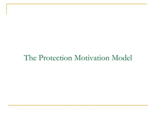The Protection Motivation Model  