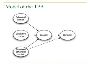 Model of the TPB  