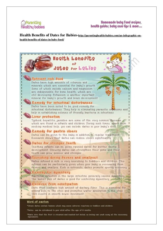 Health benefits of dates for babies