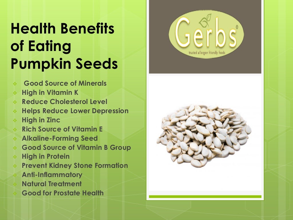 Health benefits of eating pumpkin seeds