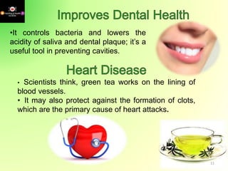 Health benefits of green tea 