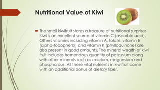 Health benefits of kiwi | PPTX