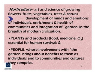 Health Benefits of School and Community Gardens | PDF