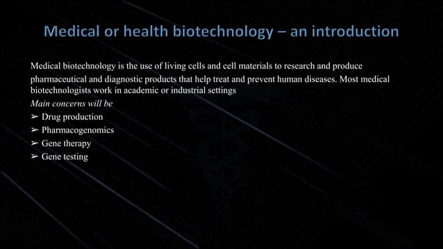 Health biotechnology presentation complete ppt | PPTX | Biotech and ...