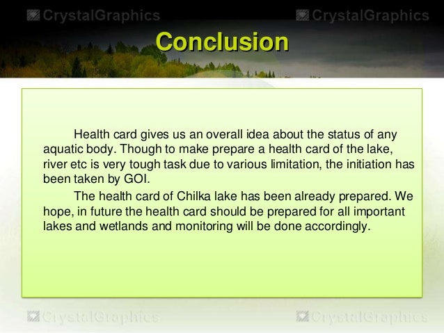 Health Card Preparation Guide Of Aquatic Body