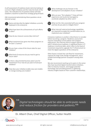 Healthcare Digital Transformation - A primer for healthcare executives ...