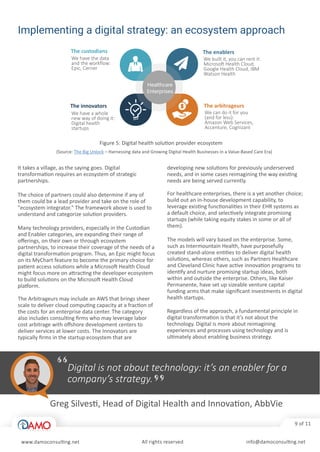 Healthcare Digital Transformation - A primer for healthcare executives ...