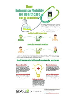 Enterprise Mobility Gains for Healthcare Organizations: Infographic
