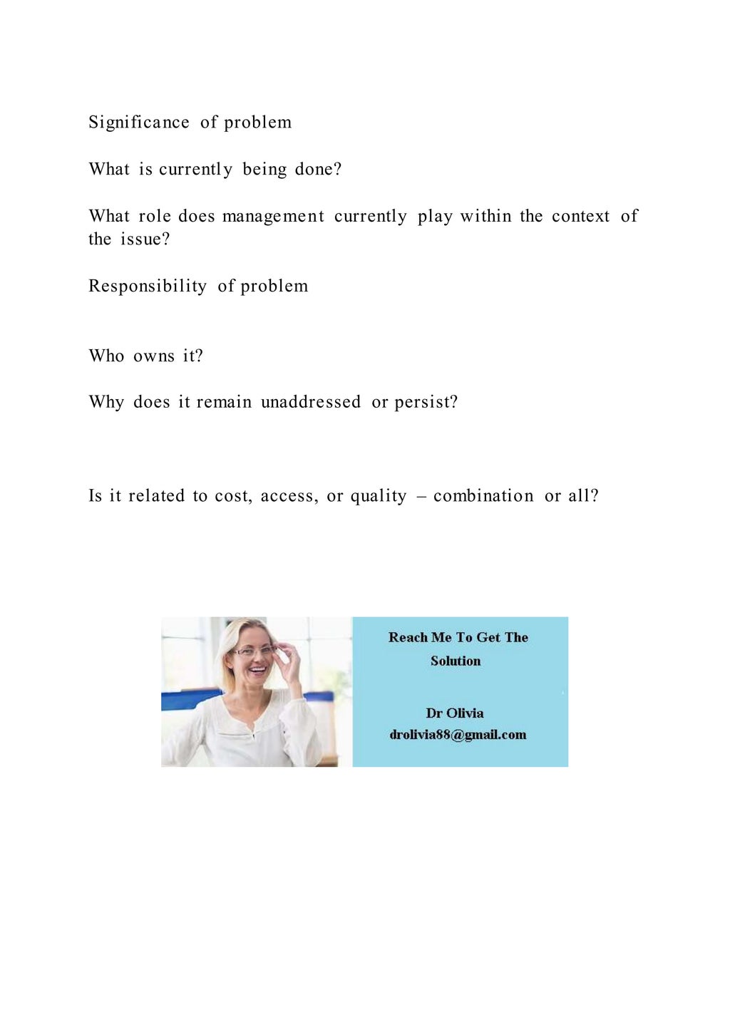 Healthcare Administration Capstone Week 2 Assignment 1Cha