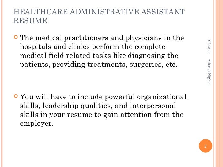 healthcare administrative assistant resume 7