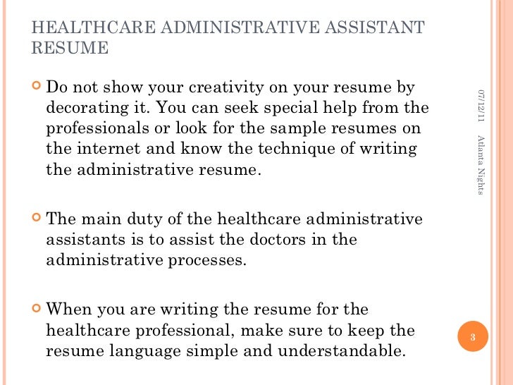 healthcare it resumes