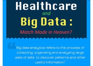   Healthcare and big data: match made in heaven?