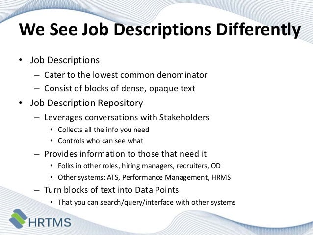 3 we see job descriptions