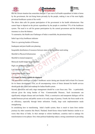 Health care challenges in india | PDF