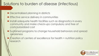 Healthcare challenges & solutions in india | PPTX