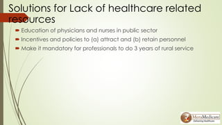 Healthcare challenges & solutions in india | PPTX