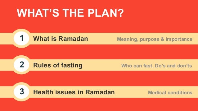Healthcare considerations in Ramadan