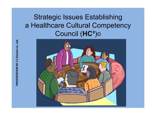 Strategic Issues Establishing
a Healthcare Cultural Competency
Council (HC³)©
PRESENTATIONBYJZDanielsCo.Ltd.
 