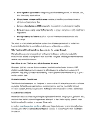 Healthcare Data Platform: The Strategic Foundation for Data-Driven ...