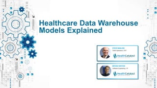 Healthcare Data Warehouse
Models Explained
 