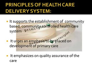 Health care delivery ppt | PPTX