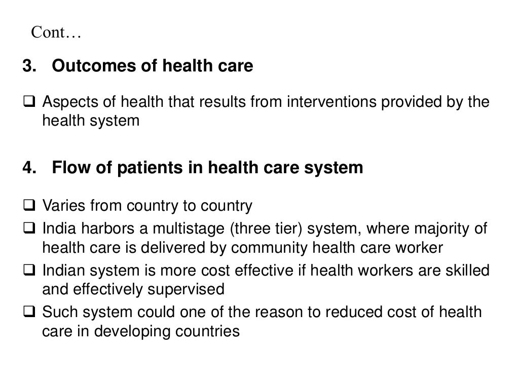Healthcare delivery system in india