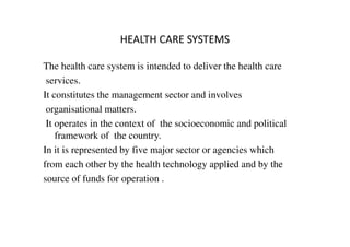 Health care delivery system in india | PDF