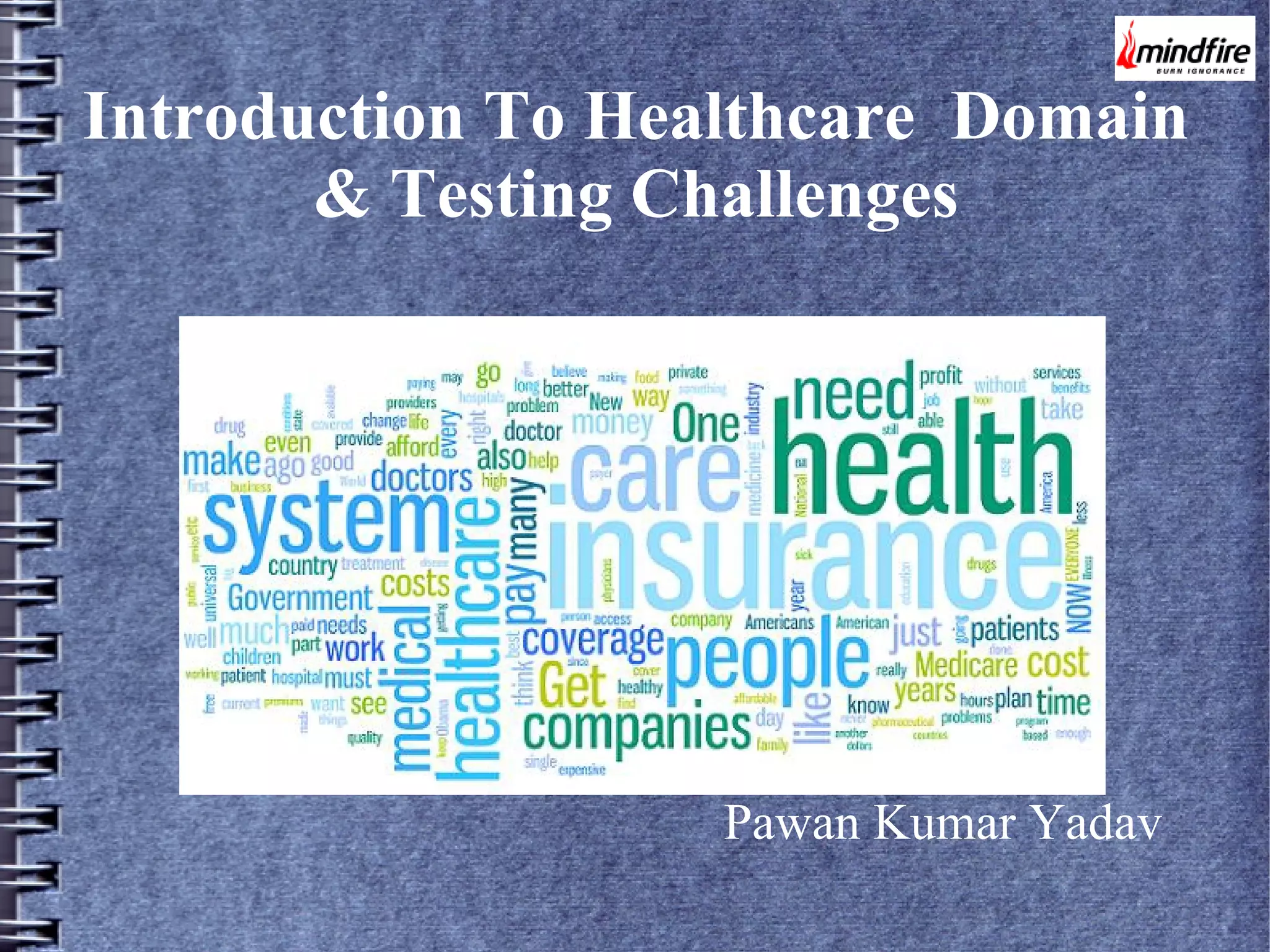 Introduction To Healthcare Domain
& Testing Challenges

Pawan Kumar Yadav

 