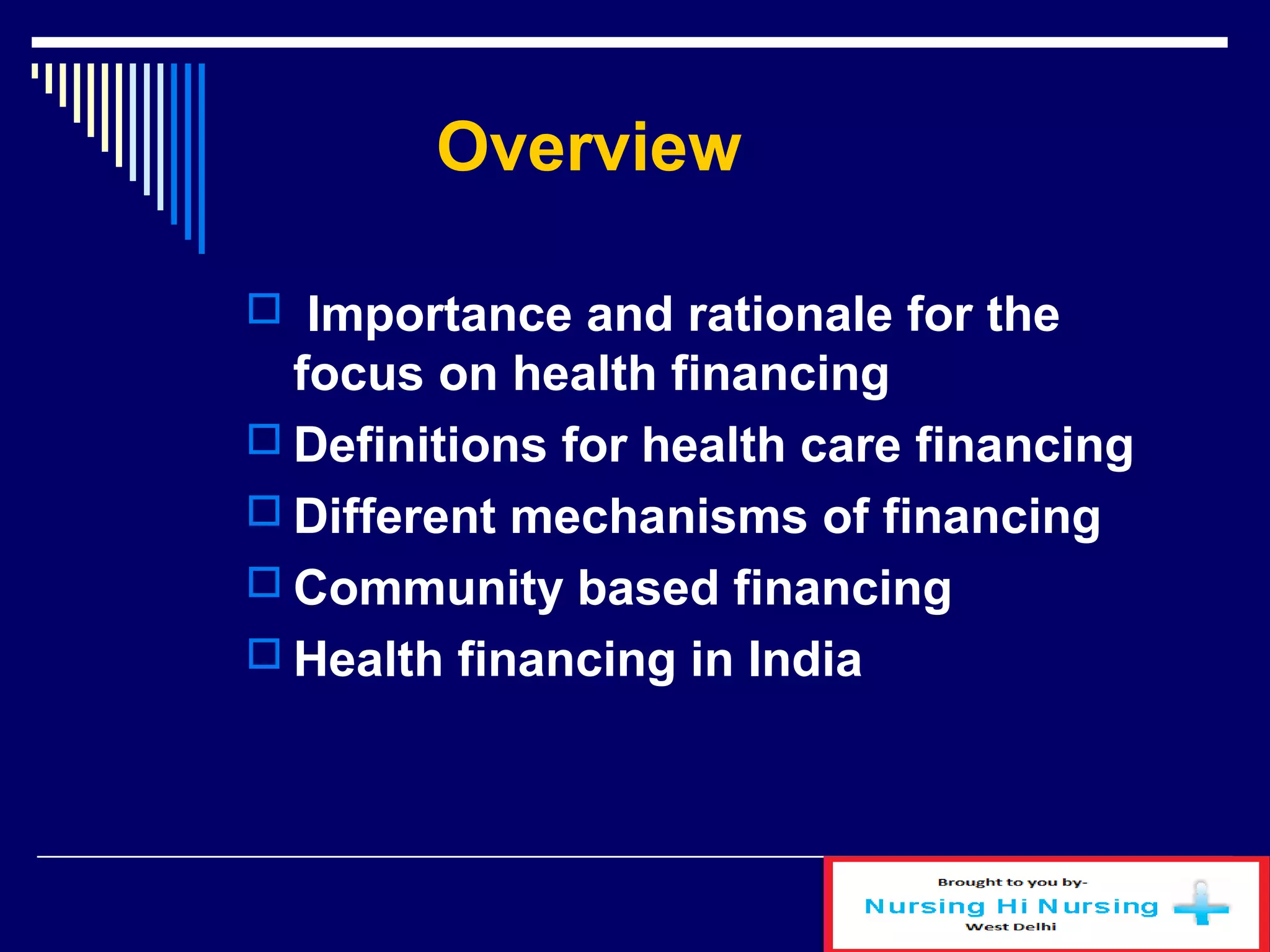 Health care financing | PPT