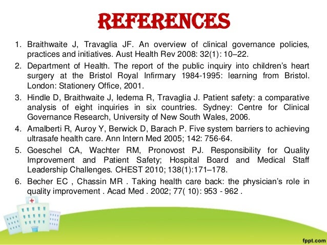 clinical governance overview Victoria’s clinical governance framework ensures good clinical governance for the effective implementation of quality and safety improvement systems in health services. clinical governance overview Victoria’s clinical governance framework ensures good clinical governance for the effective implementation of quality and safety improvement systems in health services.