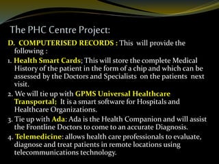 Healthcare in a box model project. | PPTX