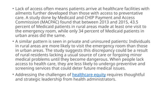Challenges and Innovations in Rural Healthcare Delivery Systems | PPTX