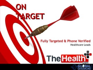 Fully Targeted & Phone Verified Healthcare Leads ON TARGET 