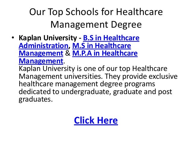 Healthcare Management Degree