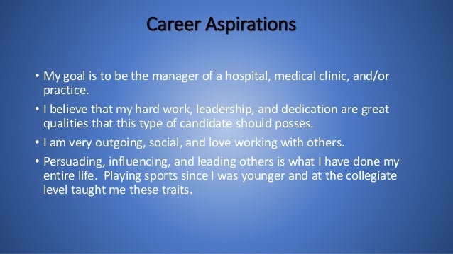 careers aspirations