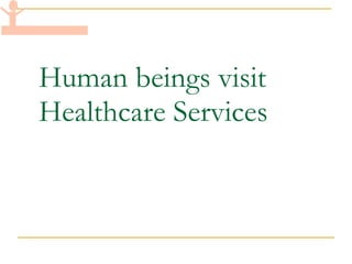 Human beings visit Healthcare Services 