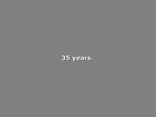 35 years.  