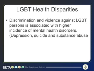 Health Care Opportunities and Threats: Addressing Health Disparities in ...