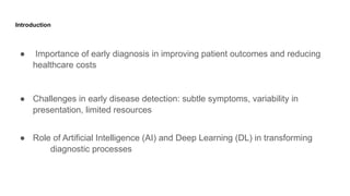Health care AI for Early Diagnosis:: From Imaging to EHRs | PPTX