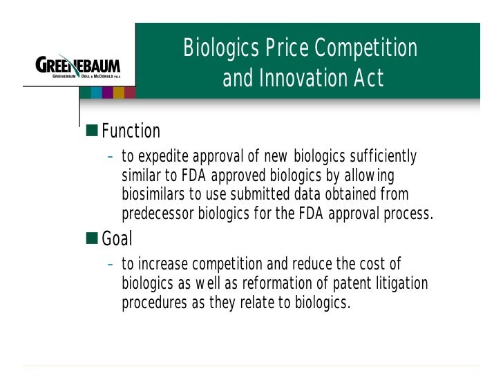 Health Care Reform And Biologics