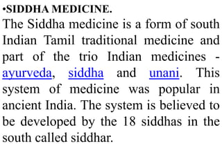 AYURVEDA: The practicals fields of Ayurveda are divided into eight sections or branches. These sections are: internal medicinal, surgery, cranial organo medicine, pediatrics, toxicology, rejuvenating remedy, aprodisiac remedy and spiritual healing. These eight sections are called "AstangaAyurveda.