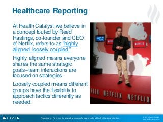 © 2014 Health Catalyst
www.healthcatalyst.com
Proprietary. Feel free to share but we would appreciate a Health Catalyst ci...