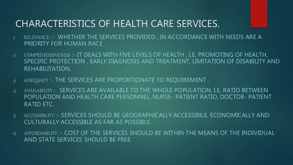Health care services ppt