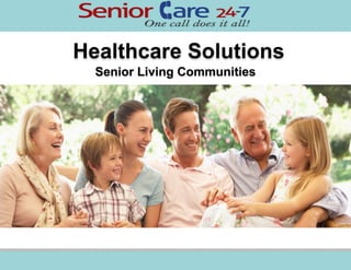 The Facts
Seniors are now the largest age group in the U.S.,
growing by 1/3 to 80 million by 2030,
with some 12 million cu...