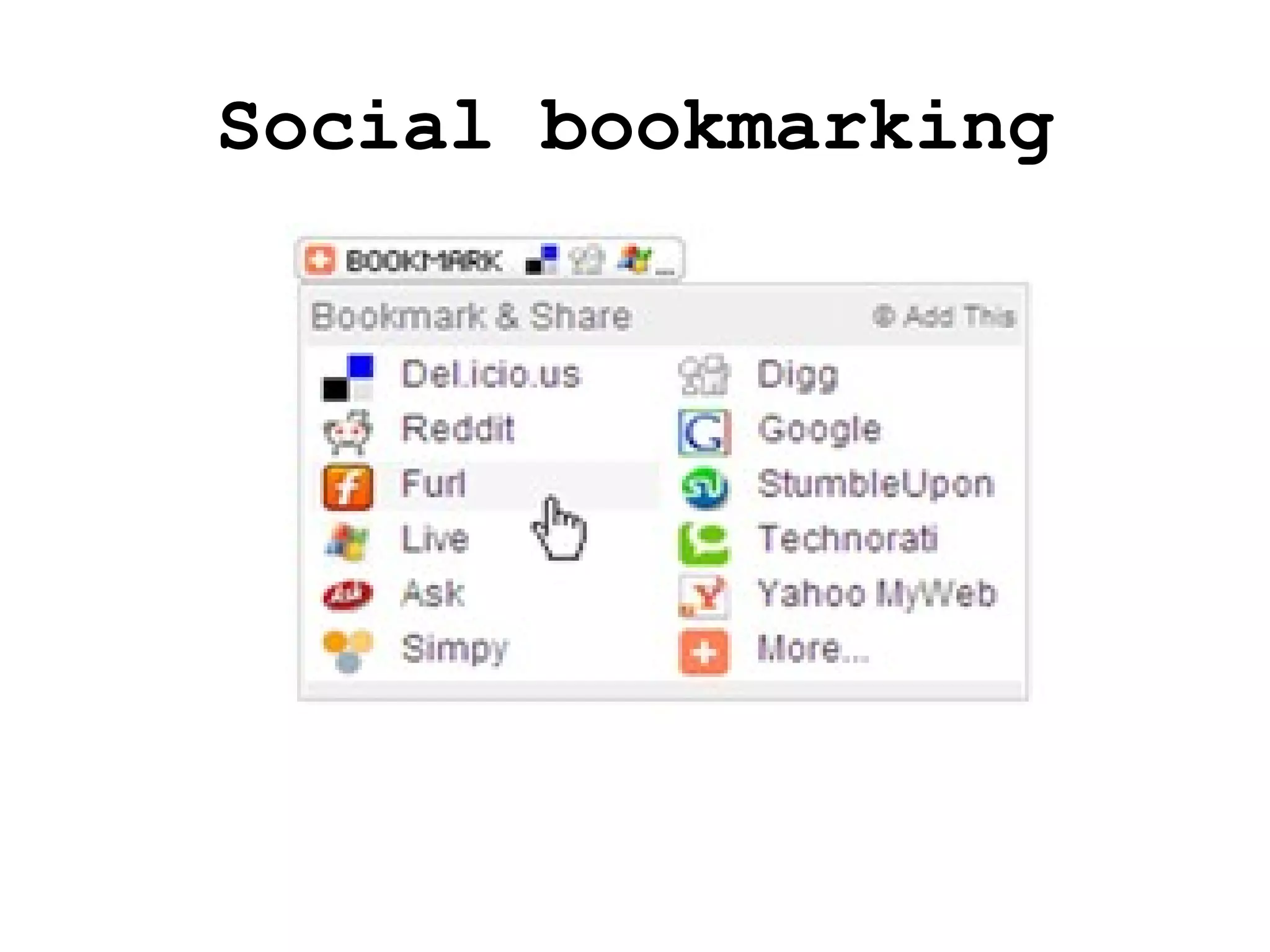 Social bookmarking 