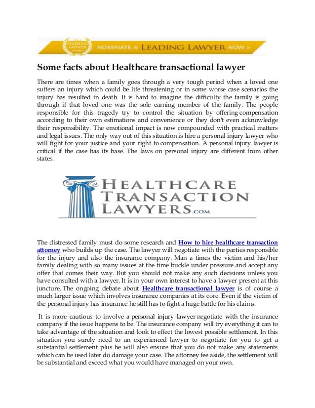 Healthcare transactional lawyer