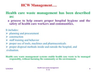 Health care waste management pptx | PPTX
