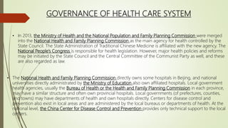 HEALTH CARE SYSTEM IN CHINA | PPTX