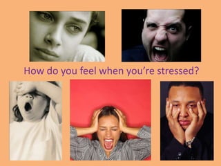 How do you feel when you’re stressed?
 