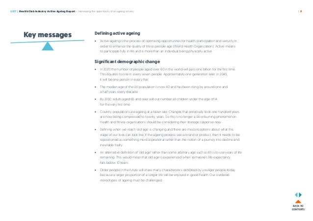 health club industry active aging report by ray algar what is an aging report